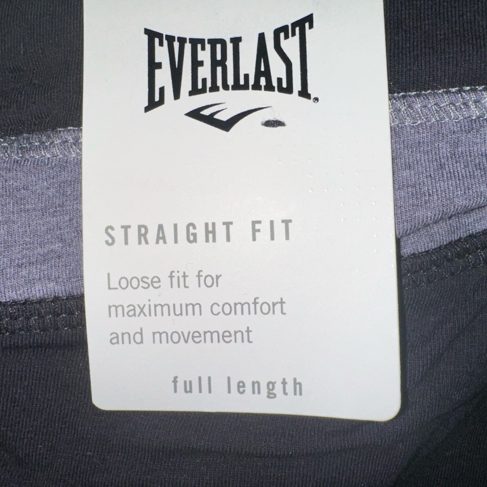 EVERLAST Yoga Pant Straight Fit Loose Fit Full Length Black/Gray Women’s Small.